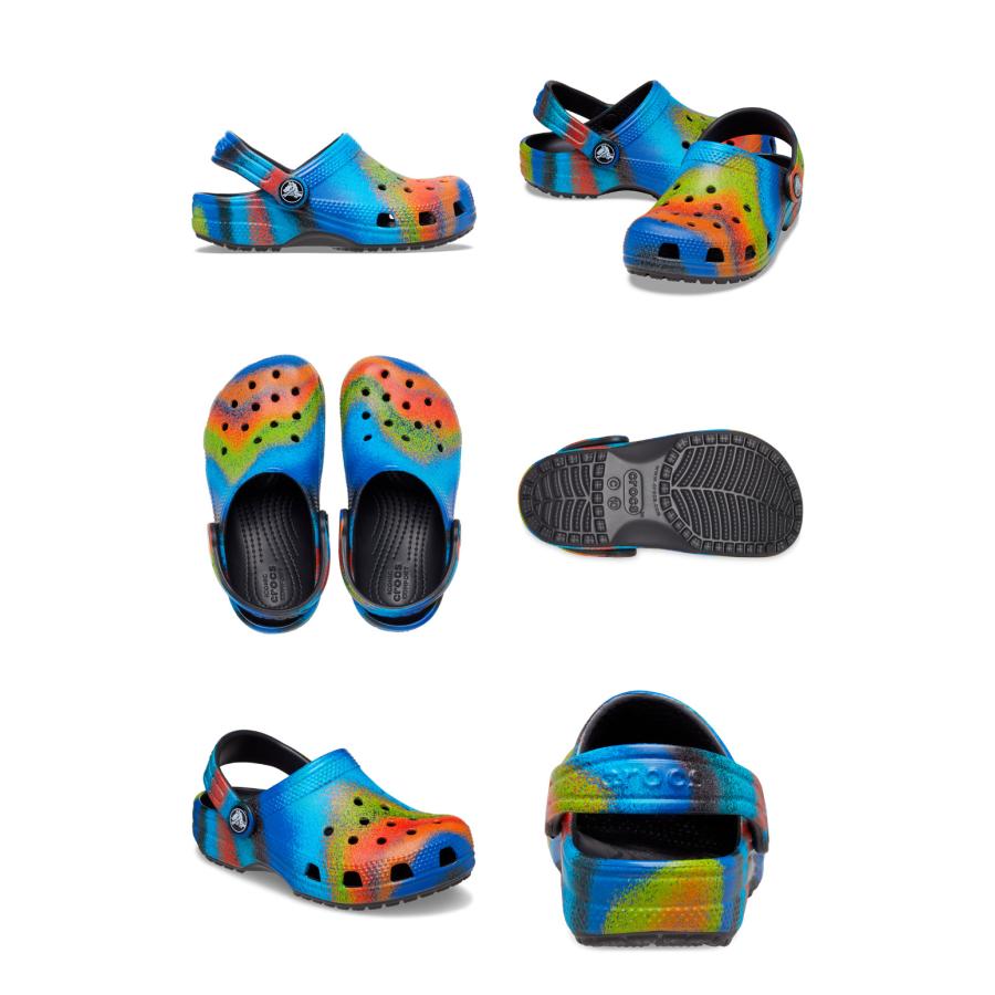 crocs（クロックス） サンダル キッズ クラシック スプレイ ダイ