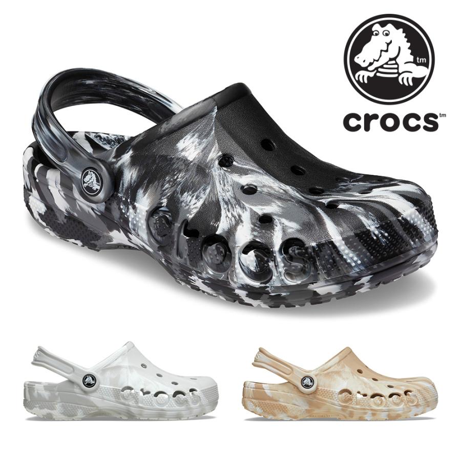 Edotogarinezumi様 クロックス crocs サンダル メンズ レディース バヤ マーブル