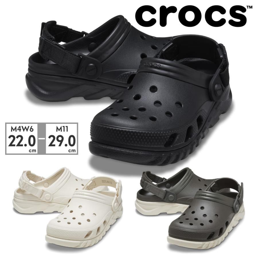 希少 黒入荷！ サンダル crocs メンズ マックス デュエット レディース マットレス