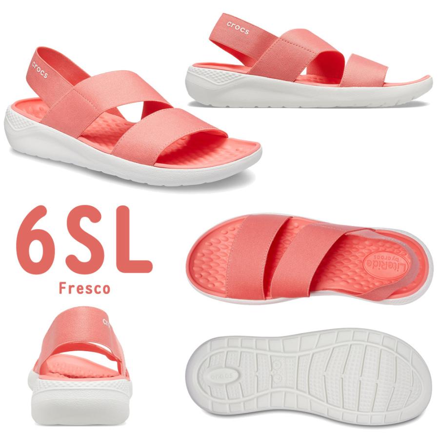あち•*¨*•.¸♬︎ crocs クロックス 206081 LiteRide Stretch Sandal ライトライド