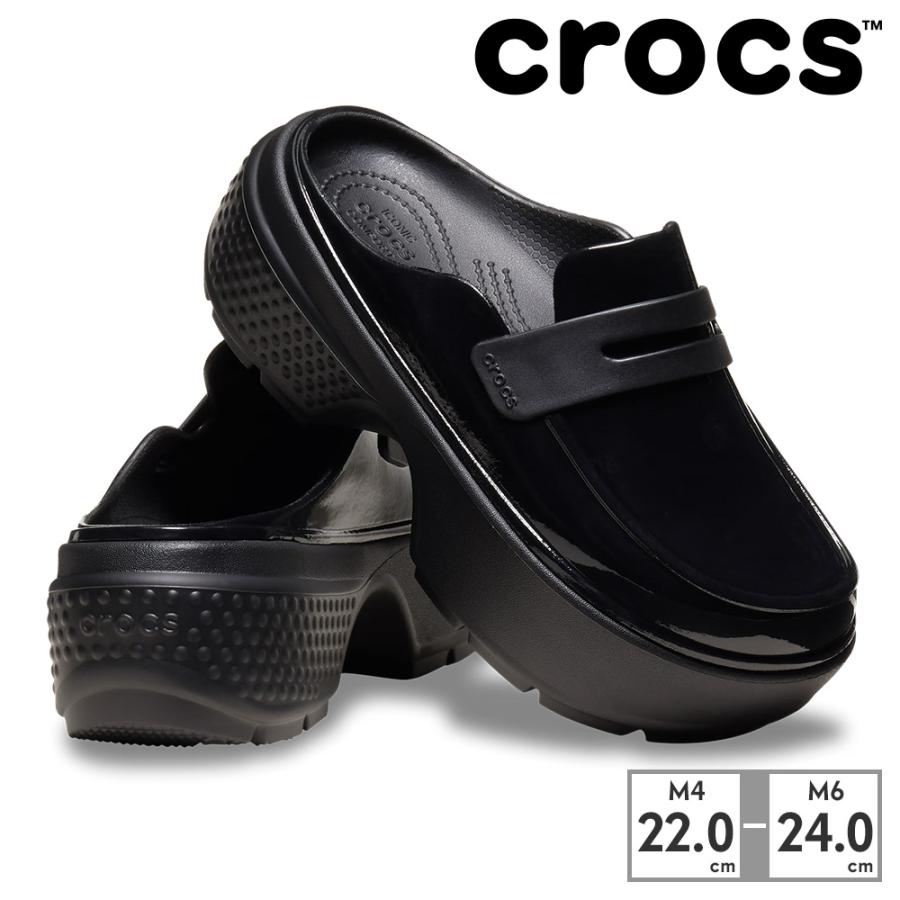 crocs クロックス サンダル レディース ストンプ ハイシャイン