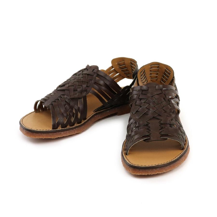 OLD JOE&CO.　サンダル レザー ブラウン メッシュ ビブラム OLD JOE&CO. サンダル レザー ブラウン メッシュ ビブラム