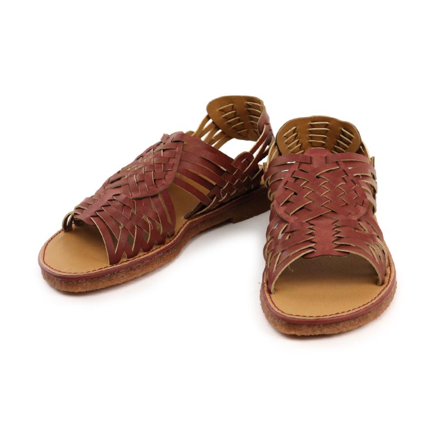 MARGARETHOWELL　編み込み レザーサンダル　クレープソール　26cm OILED LEATHER SANDAL - SELECT EYE COMPANY：セレクトアイ