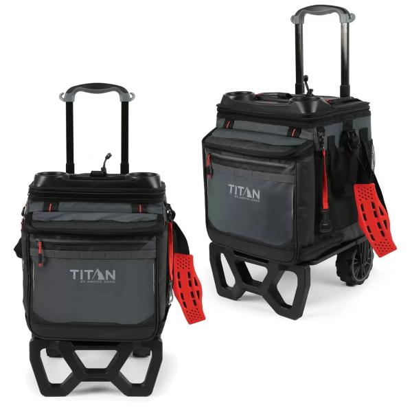 クーラーバッグ クーラーボックス カート 折りたたみ式 60缶 ドリンクホルダー タイタン 保冷バッグ 大容量 ROLLING COOLER TITAN DEEP FREEZE | タイタン | 01