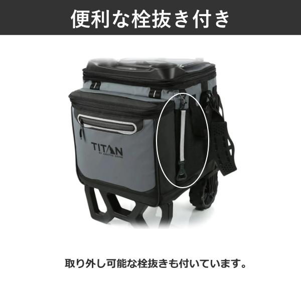 タイタン クーラーバッグ クーラーボックス カート 折りたたみ式 60缶