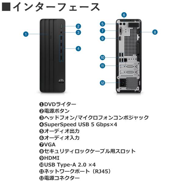 MS Office HP Pro SFF 280 G9 8L5D0PA-AAMY デスクトップパソコン 