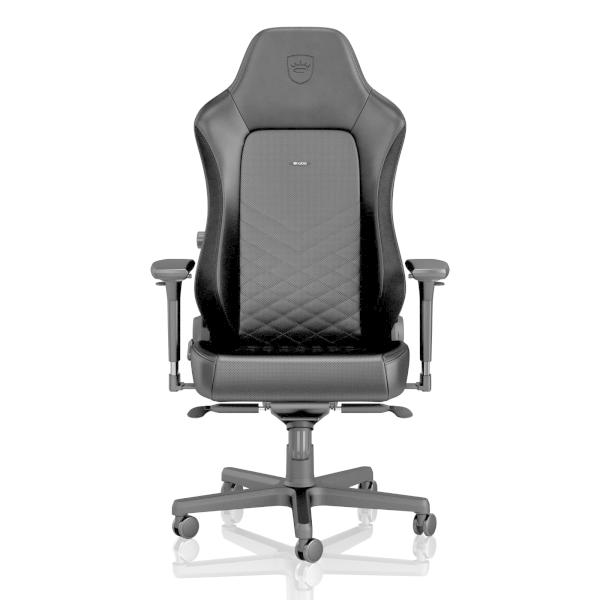 ブランド登録なし - ゲーミングチェア noblechairs HERO 黒いこと 国内定まり代わりになる店 NBL-HRO-PU-BLA-SGL アームレスト 耐荷重150kg 軽銀 ノーブルチェアーズ