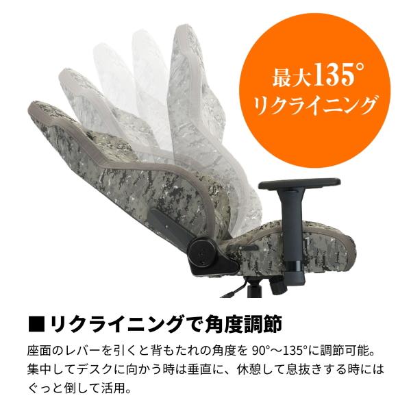 Nitro Concepts - ゲーミングチェア S300 PRO DIGITAL CAMO デジタル化けの皮 アーキサイト NC-S300PRO-UC ネックピロー ランバーサポート嘱する 耐荷重150kg