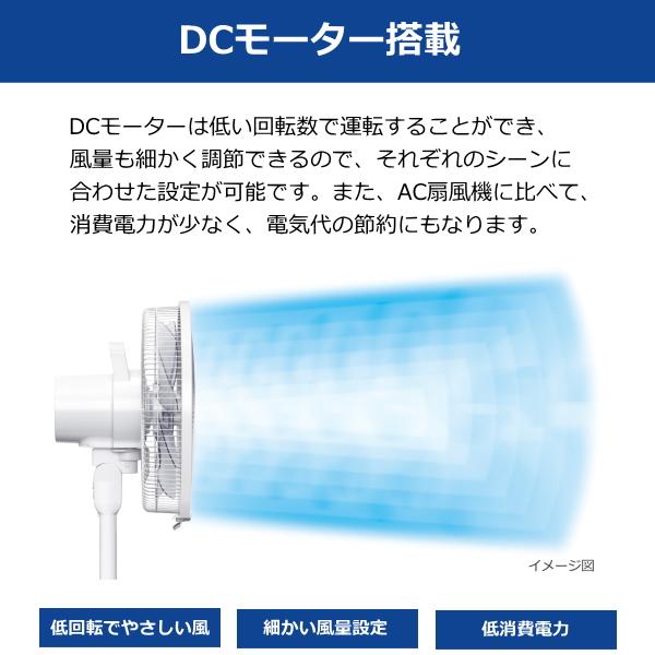 日立（HITACHI） 扇風機 HEF-DL300H DCモーター タイマー 左右 自動首