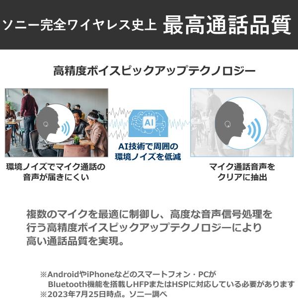 SONY イヤホン WF-1000XM5 WF-1000XM5(S) マイク付き ワイヤレス イヤフォンの画像