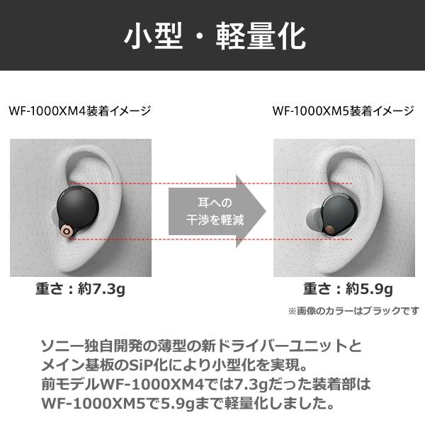 SONY イヤホン WF-1000XM5 WF-1000XM5(S) マイク付き プラチナ SONY イヤホン WF-1000XM5 WF-1000XM5(S) マイク付き プラチナ