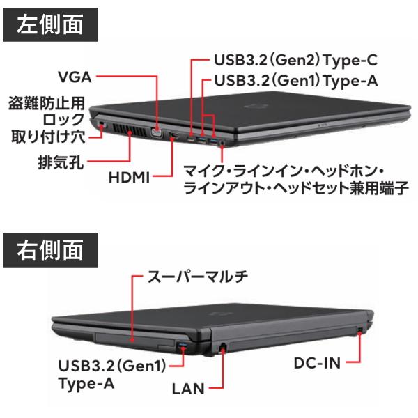 富士通 ノートパソコン LIFEBOOK A5515/TX FMVA0G015P Windows11 Pro 15.6型 Core 5 メモリ 16GB 暗号化機能付 SSD 256GB Wi-Fi 6E 新品の画像