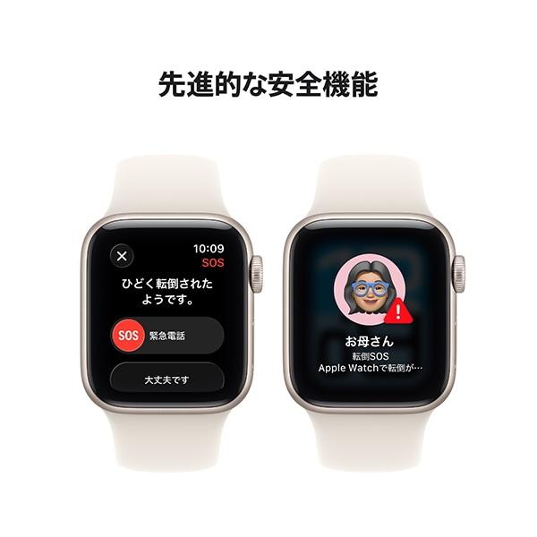 Apple Watch SE3 GPSモデル 40mm アップルウォッチ MEH54J/A M/L 64GB スターライトアルミニウムケースとスターライトスポーツバンド 第3世代 本体 新品の画像