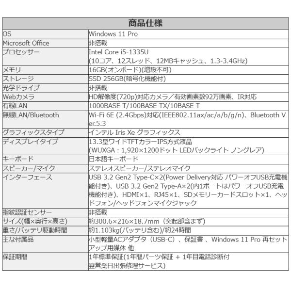 VersaPro NEC ノートパソコン Windows11 Pro Core i5 メモリ 16GB SSD