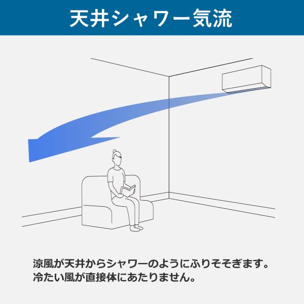 エオリア パナソニック エアコン 主に6畳用 2.2kW 冷房 6畳 - 9畳 暖房