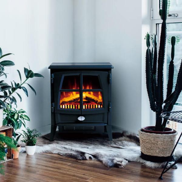 Dimplex 暖炉型ファンヒーター 約8畳 オフタイマー機能 Jazz II JAZII12J ブラック オプティフレーム 電気ストーブ