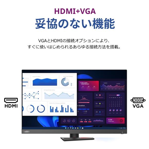 ThinkVision 【3年保証】レノボ モニター Lenovo S24i-30 23.8インチ