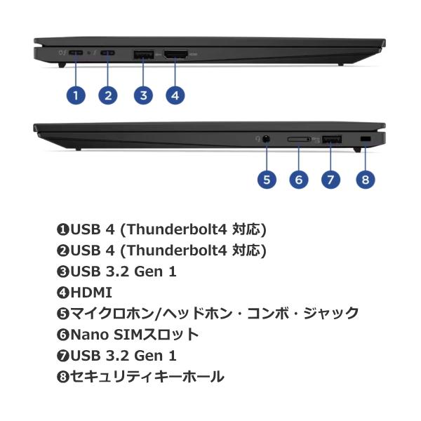 ThinkPad SIMフリー Lenovo X1 Carbon Gen 11 ノートパソコン 顔 指紋
