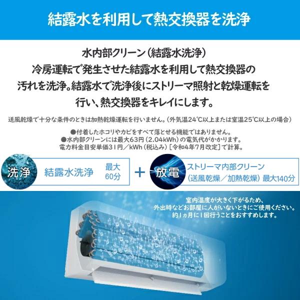 ダイキン（DAIKIN） ルームエアコン 主に8畳用 単相100V 2.5kW 冷暖房 