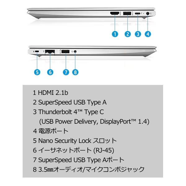HP ノートパソコン 7C4K4PA#ABJ 指紋認証 Corei3 SSD 256GB 8GB EliteBook 630 G9 Windows10 Pro 13.3型 Wi-Fi6E 顔認証 有線LAN｜try3｜09