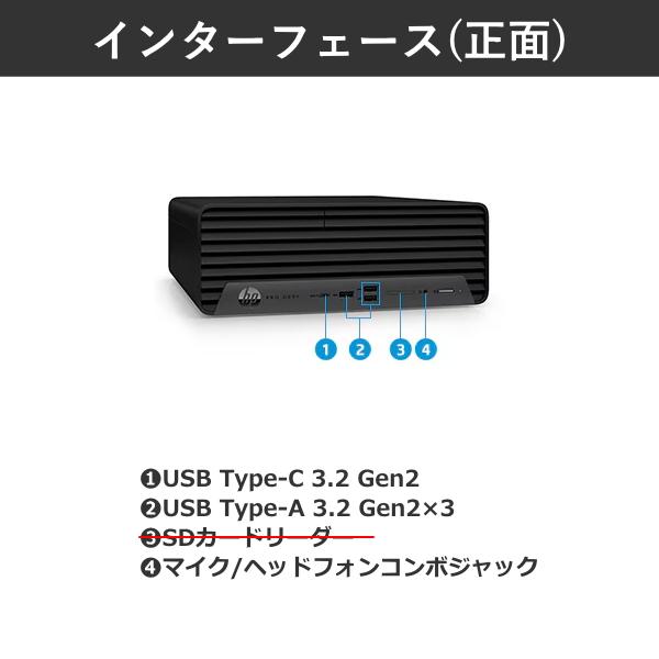 日本HP デスクトップPC HP Pro SFF 400 G9 デスクトップパソコン