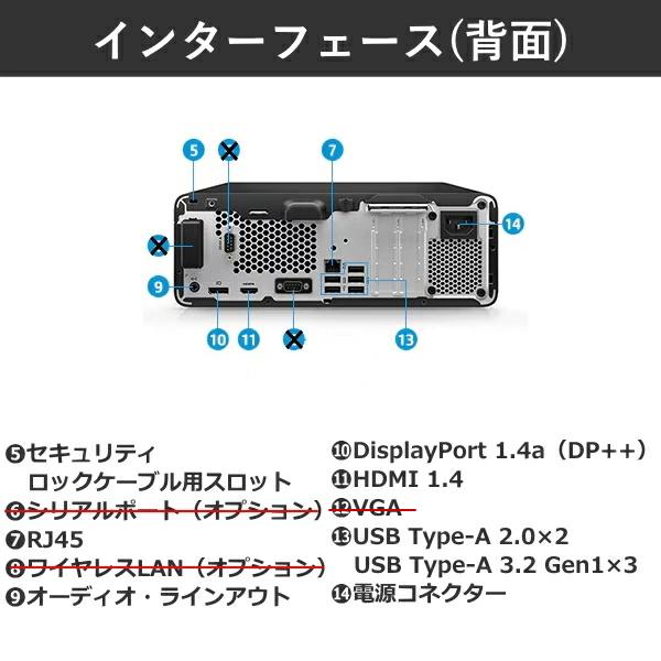 日本HP デスクトップPC HP Pro SFF 400 G9 デスクトップパソコン