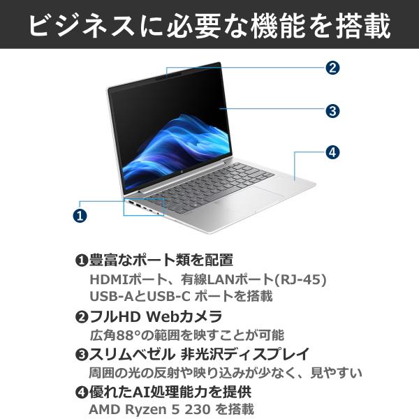 ProBook HP 4 G1a 14 ノートパソコン BT6H6PT-AABR Windows 11 Pro 14