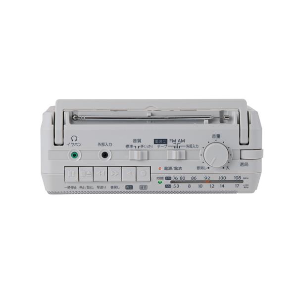 Aurex 東芝 ラジカセ 小型 AX-KR50 FM AM ワイドFM 2電源対応 乾電池