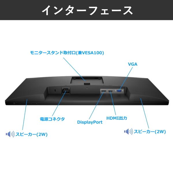 Dell 24インチ (23.8型) FHD IPS液晶モニター 美品 DELL Dell モニター 23.8インチ P2422H IPSパネル 1920x1080