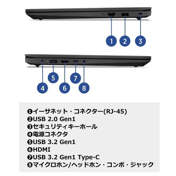 Lenovo V15 Gen4 ノートパソコン Windows11 Pro 15.6型 Core i5 メモリ 16GB SSD 256GB Wi-Fi レノボ 83A100VYJP ノートPC 新品の画像
