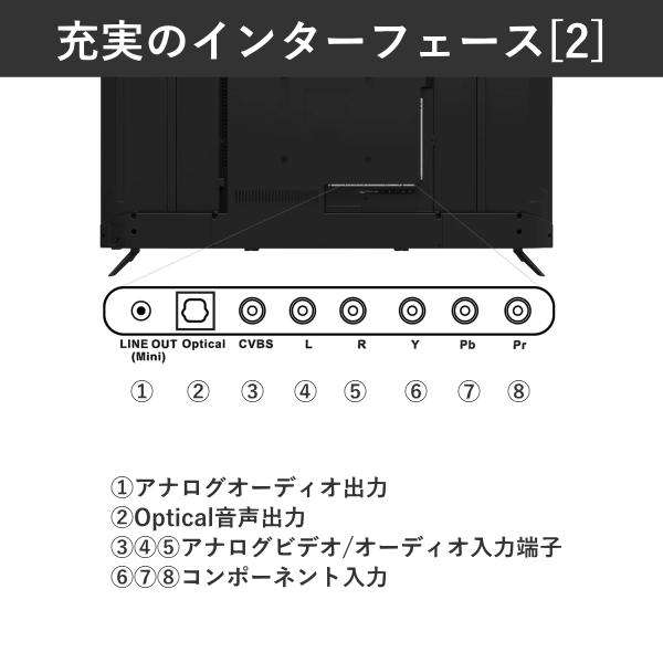 モニター 50インチ 4K JAPANNEXT JN-V500UHDR-U VAパネル スピーカー 60Hz フレームレス リモコン 付 VESA ブルーライト 軽減 JNV500UHDRU ジャパンネクスト | JAPANNEXT | 11