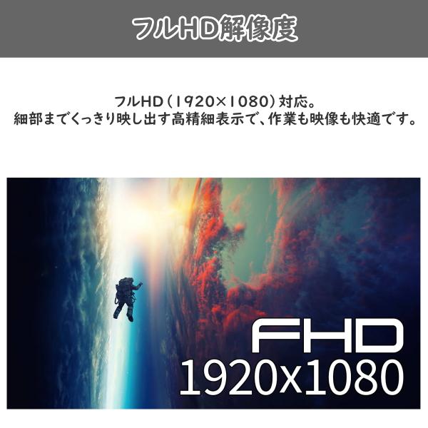 モバイルモニター 18.5インチ FullHD IPS JAPANNEXT JN-MD-IPS185F PS5 PS4 スピーカー搭載 スタンド JNMDIPS185F ポータブルモニター ゲーミングモニター | JAPANNEXT | 02