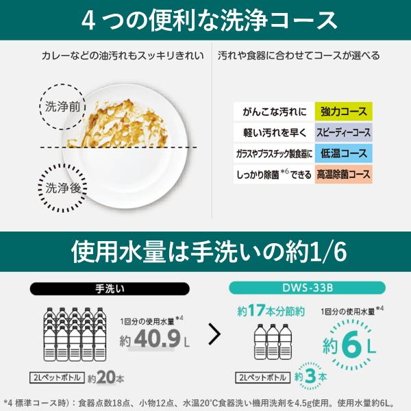 TOSHIBA（東芝） 工事不要 タンク式 食器洗い乾燥機 3人分 卓上 高温