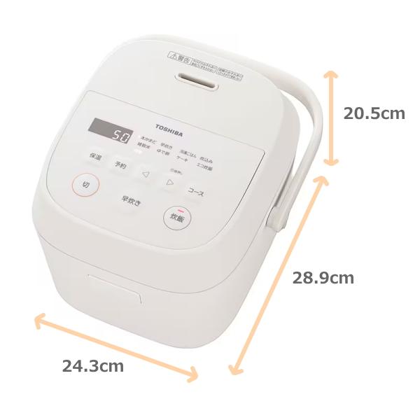 東芝ジャー炊飯器 新品未使用 3合炊き RC-5MFM ブラック 炊飯器 ブラック RC-5MFM-K [3合 /マイコン] 東芝｜TOSHIBA 通販