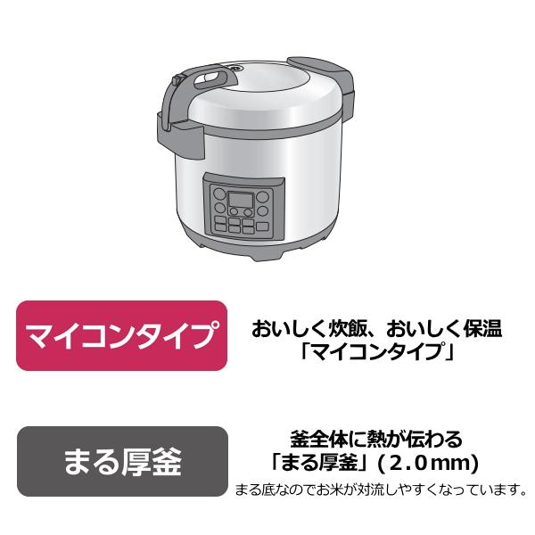 象印（ZOJIRUSHI） 炊飯器 業務用マイコン炊飯ジャー 2升炊き まる厚釜
