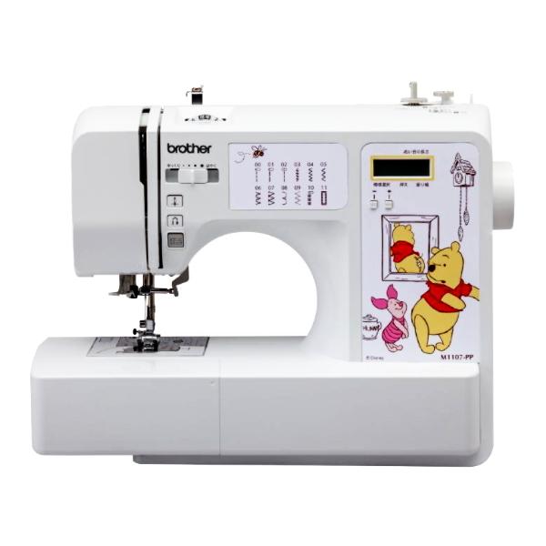 ミシン ブラザー フットコントローラー付き 12種類のプログラム M1107 Pp 布製カバー付き 裾上げ簡単 コンピュータミシン Cpv7801 プーさん トライスリー 通販 Yahoo ショッピング