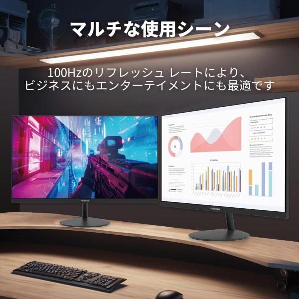 【3年保証】ゲーミングモニター 21.45インチ 液晶モニター FSID22AF1 VAモニター FeuVision 100Hz HDMI VGA FHD ブルーライト軽減 モニター 21.45型_2