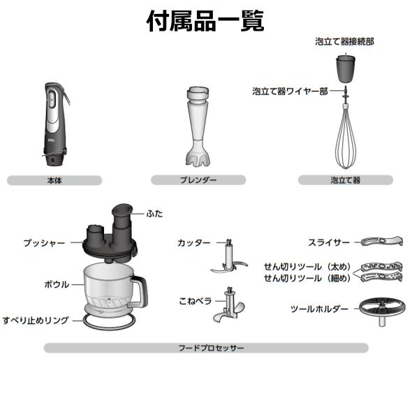 1台7役の最上位モデル ハンドブレンダー BRAUN マルチクイック 9 1台7役の最上位モデル ハンドブレンダー BRAUN マルチクイック 9