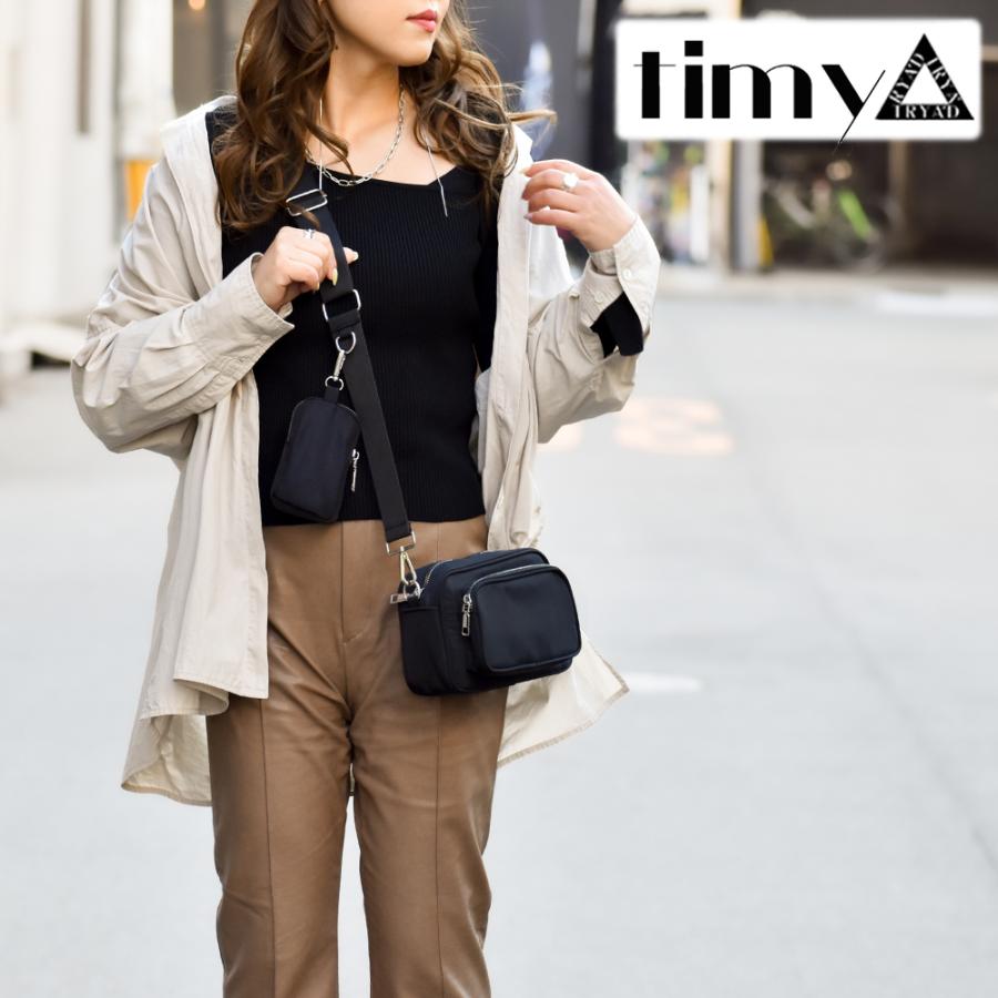 ショルダーバッグ レディース 斜めがけ 大人【timy】 クロスボディ  