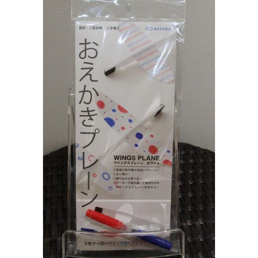 お絵かきプレーン 二色マーカーペン付き | 