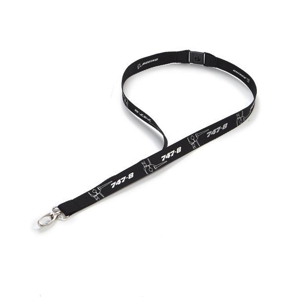 747-8 Midnight Silver Lanyard | 