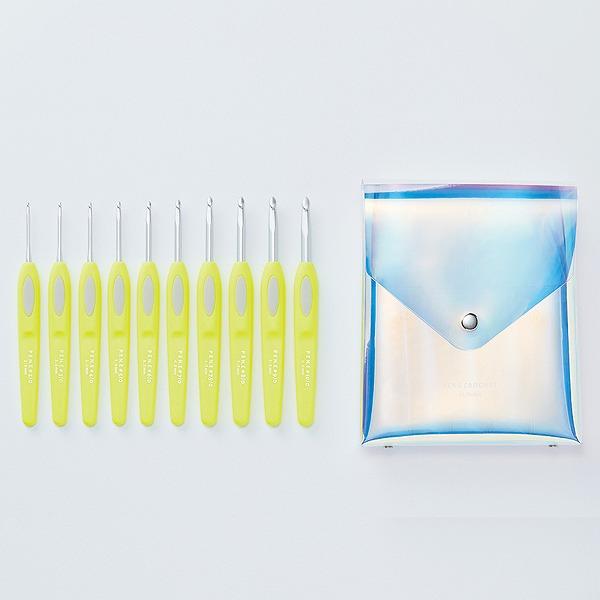 クロバー ペンe かぎ針セット 限定品 限定カラー クローバー クロバー（Clover） 限定品 かぎ針「ペン-E」セット ネオンイエロー 43