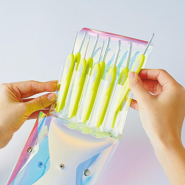 クロバー（Clover） 限定品 かぎ針「ペン-E」セット ネオンイエロー 43
