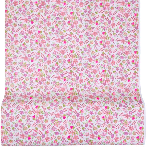 ハンドメイド　布　タグ　セット　No279 リバティ　ネオン　ピンク LIBERTY.（リバティ） 生地 リバティ・ファブリックス ネオン Edenham
