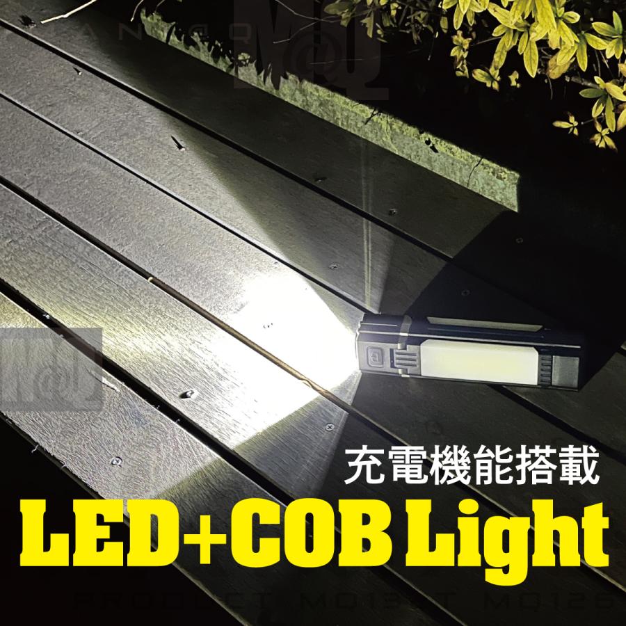 折りたためるシーリングライト LED 懐中電灯 充電式 多用途 多機能 マグネット内蔵 工作灯 キャンプランプ |  | 01