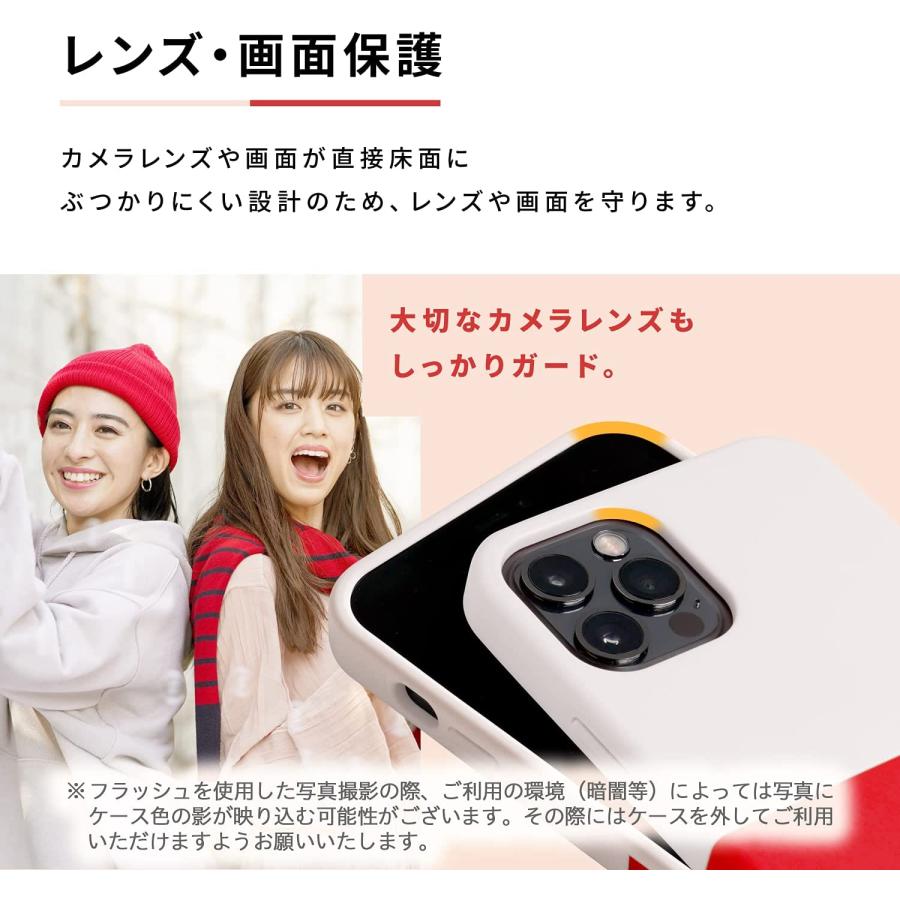 E550449 campino iPhone 13 Pro ケース OLE stand II スタンド機能 抗菌 耐衝撃 レンズ保護 背面 フラット 動画 マット ライトピンク×ローズレッド 赤 |  | 03