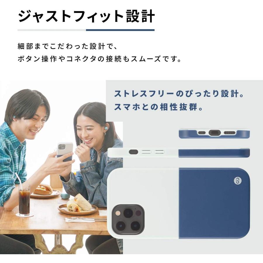 F248651 campino iPhone 11 ケース OLE stand II スタンド機能 耐衝撃 レンズ保護 背面 フラット 動画 マット アクア ブルー × ロイヤル パープル 青 |  | 02