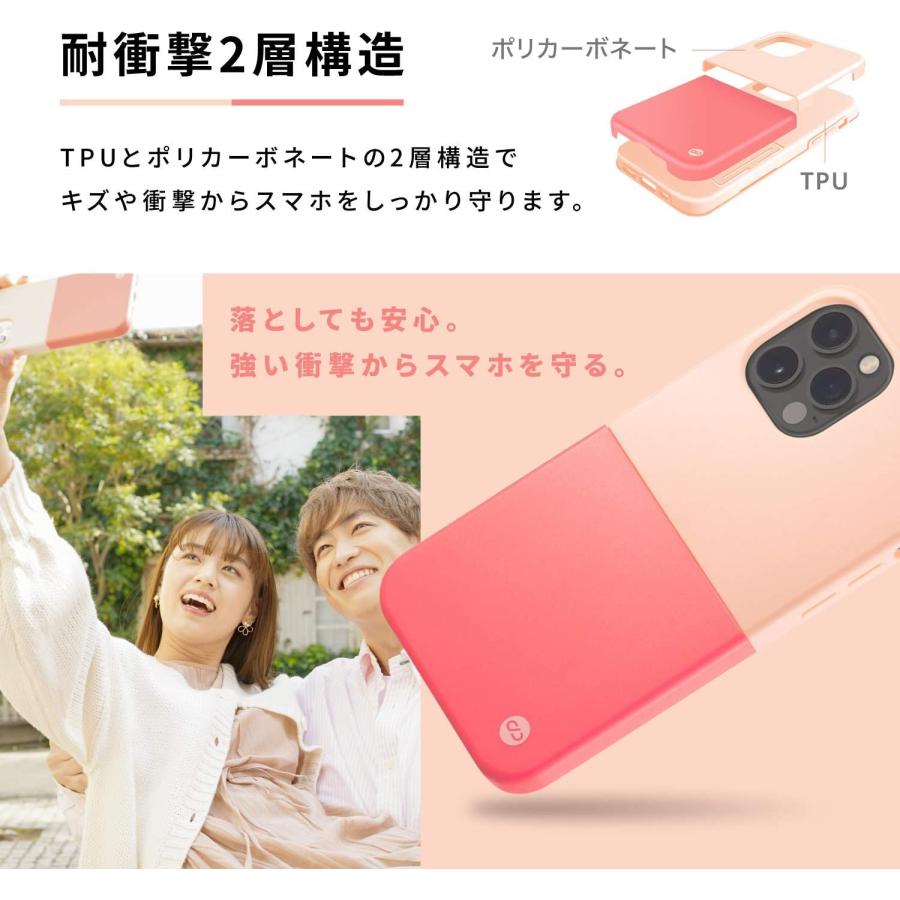 F248651 campino iPhone 11 ケース OLE stand II スタンド機能 耐衝撃 レンズ保護 背面 フラット 動画 マット アクア ブルー × ロイヤル パープル 青 |  | 04