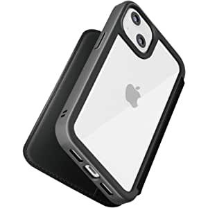 Premium Style iPhone 13 mini用 ガラスフリップケース ブラック PG-21JGF01BK メール便 |  | 01