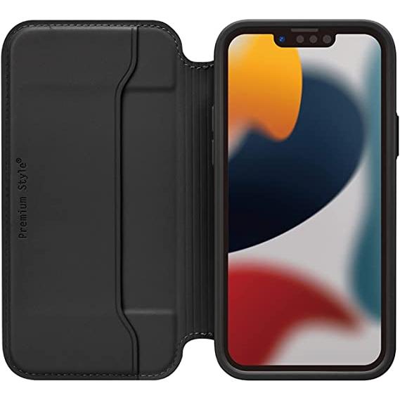 Premium Style iPhone 13 mini用 ガラスフリップケース ブラック PG-21JGF01BK メール便 |  | 04